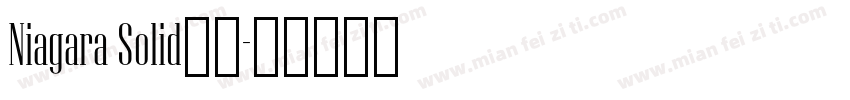 Niagara Solid字体字体转换